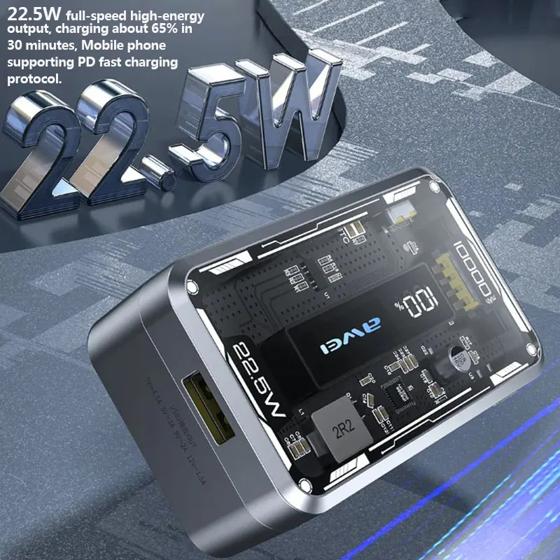 Awei P111K 10000Mah Pd22 5W Portable Power Bank B