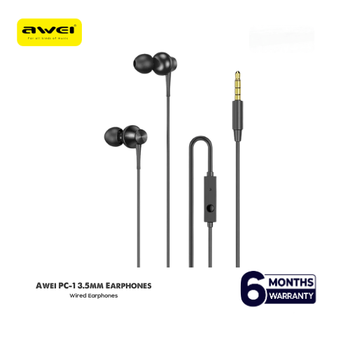 Awei Pc 1 3.5Mm In Ear Wired Earphones Awei Pc 1 3.5Mm In Ear Wired Earphones