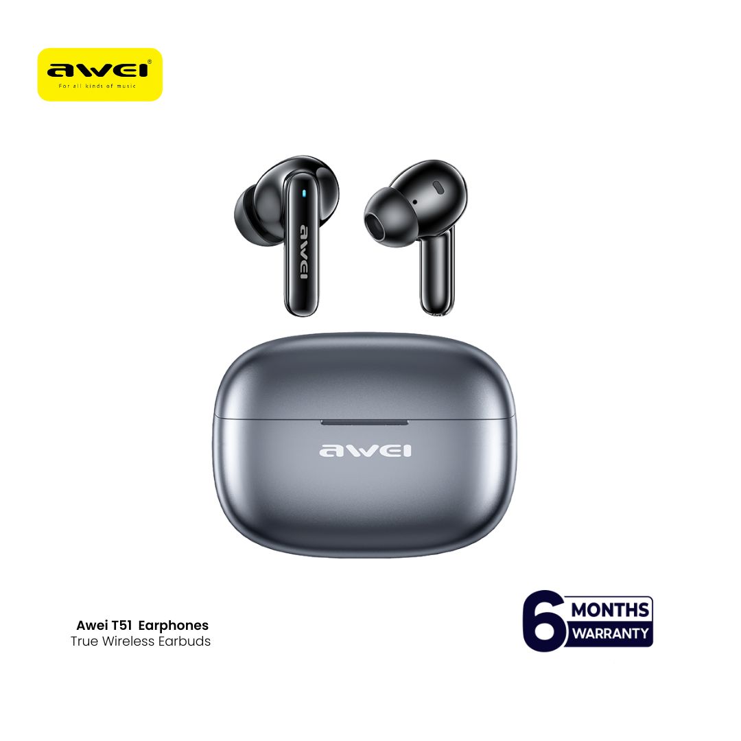 Awei T51 True Wireless Bluetooth Earphones Awei T51 True Wireless Bluetooth Earphones