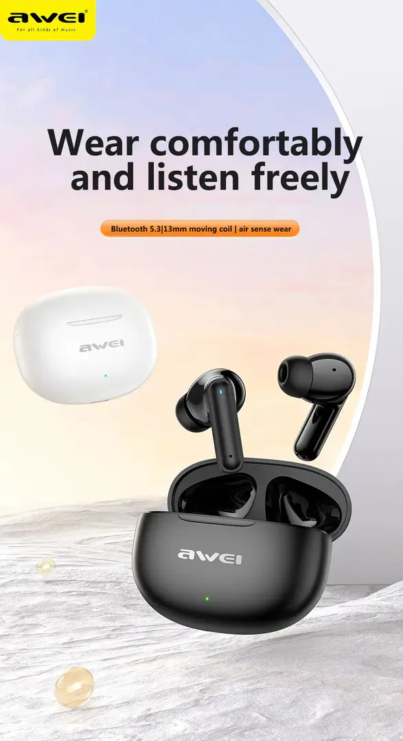 Awei T71 Tws Earbuds V Bluetooth 5 3 Earphones With Mic A