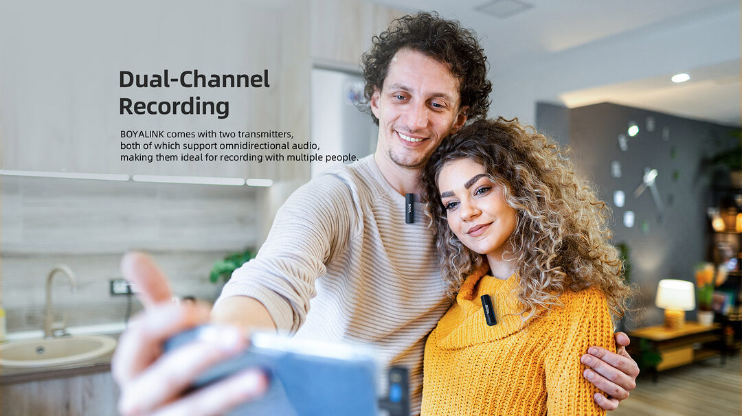 Boya Boyalink A2 All In One Design Wireless Microphone System A Boya Boyalink A2 All In One Design Wireless Microphone System A