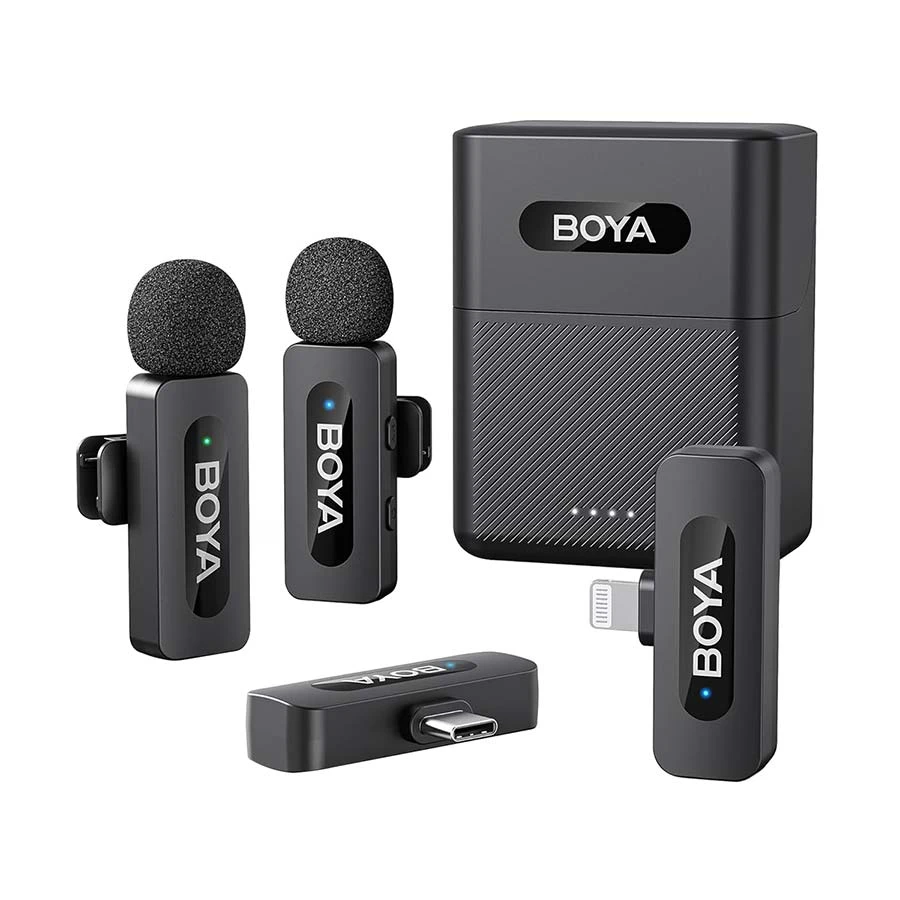Boya By V3 Combo 2 4 Ghz Dual Channel Wireless Microphone A