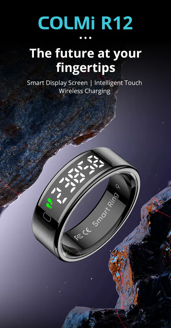 Colmi R12 Smart Ring With Display Screen And Touch Ring Size – 10 B