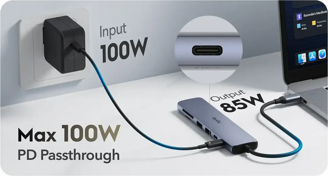 Cudy Uh407 7 In 1 Hdmi Sd Tf 4K Usb C Hub A