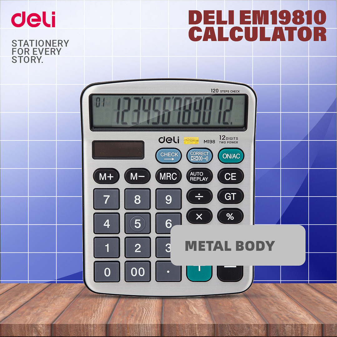 Deli Em19810 Desktop Calculator A