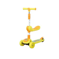 Foldable 3 in 1 Kick Scooter with Seat For Kids