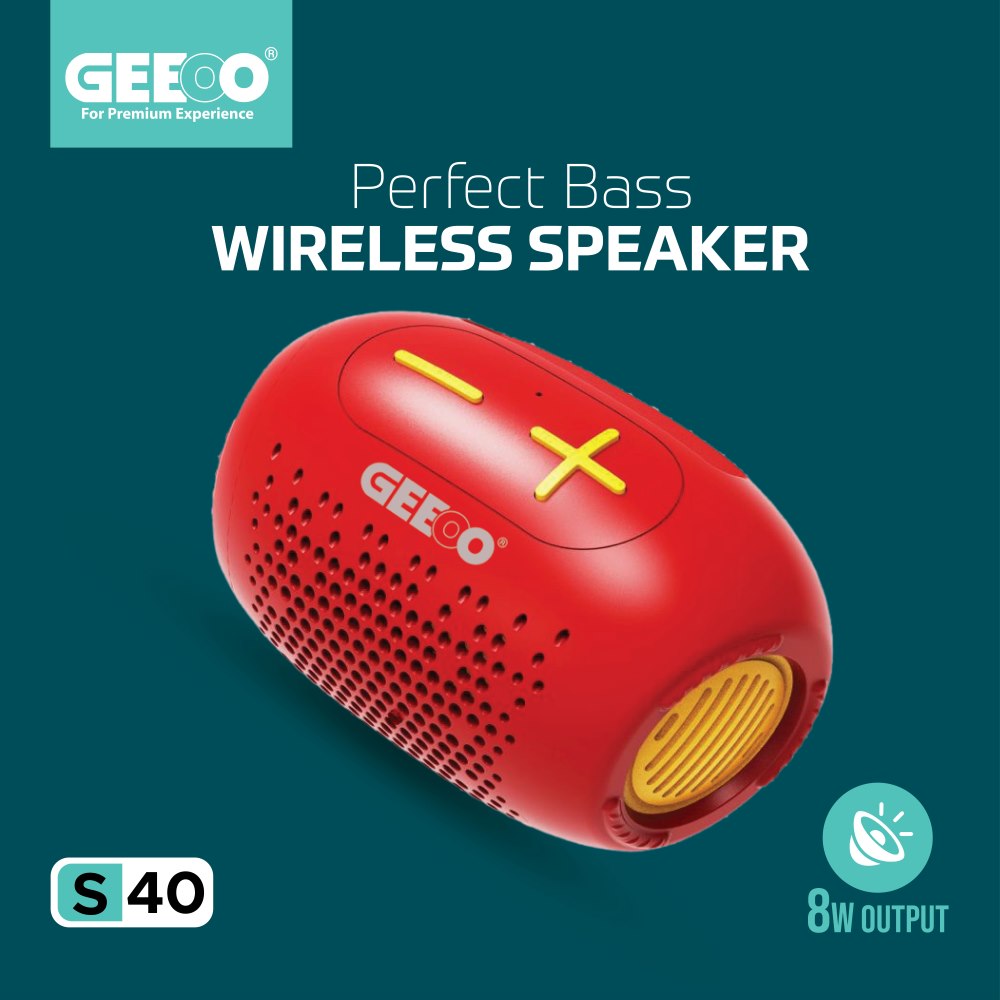 Geeoo S40 Wireless Speaker Red