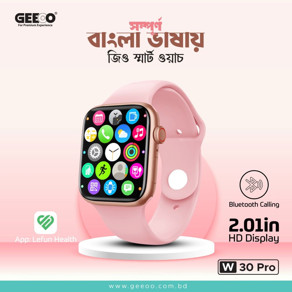Geeoo W30 Pro Bluetooth Calling Smart Watch A