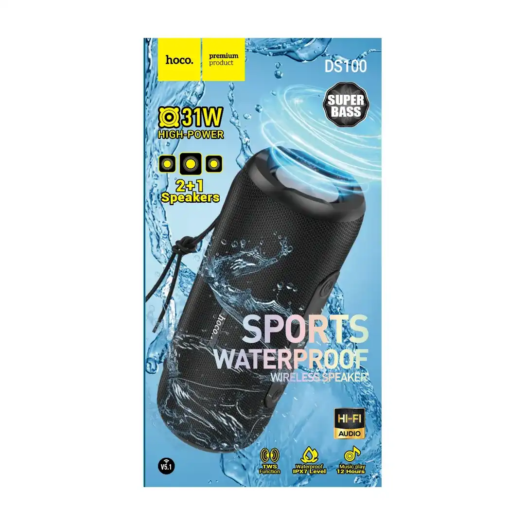 Hoco Ds100 Super Bass Waterproof Sports Bluetooth Speaker B