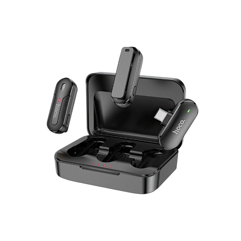 Hoco Di56 Alegre Lavalier Wireless Digital Microphone Type C Hoco Di56 Alegre Lavalier Wireless Digital Microphone Type C