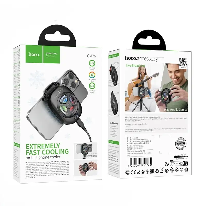 Hoco Gm76 Blue Diamond Mobile Phone Cooler C