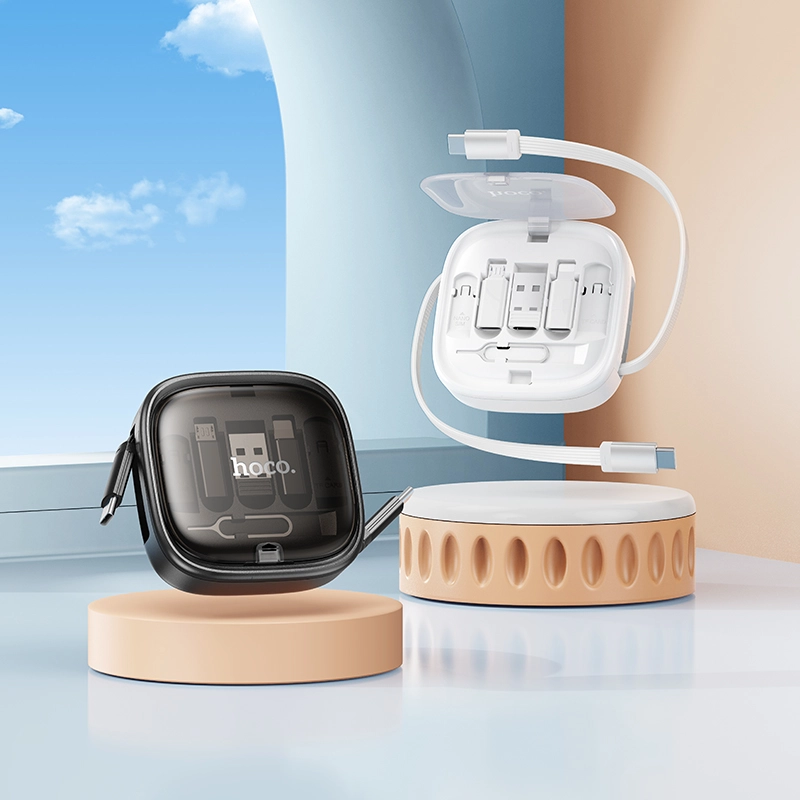 Hoco U140 Retractable Charging Data Cable Set A