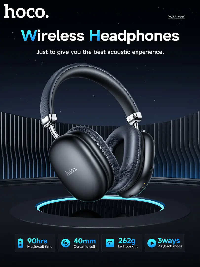 Hoco W35 Max Wireless Headphone A Hoco W35 Max Wireless Headphone A