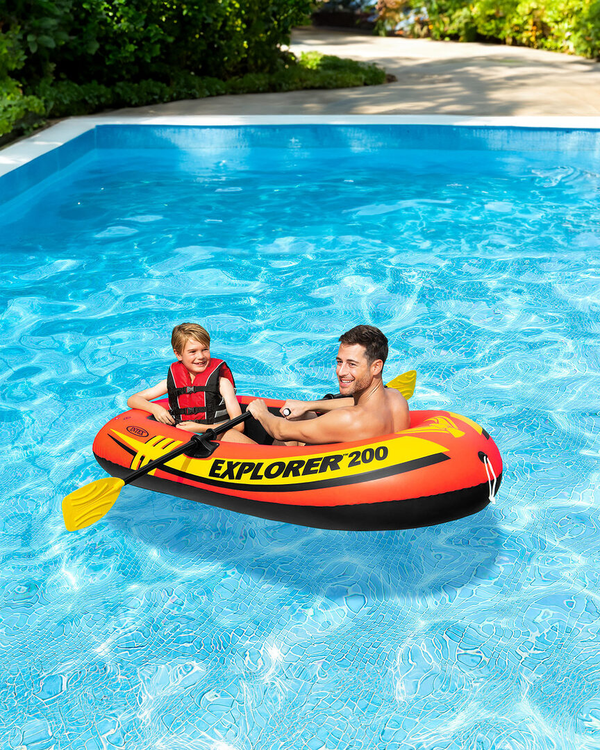 Intex Explorer 200 Inflatable Boat For 2 Person A Intex Explorer 200 Inflatable Boat For 2 Person A