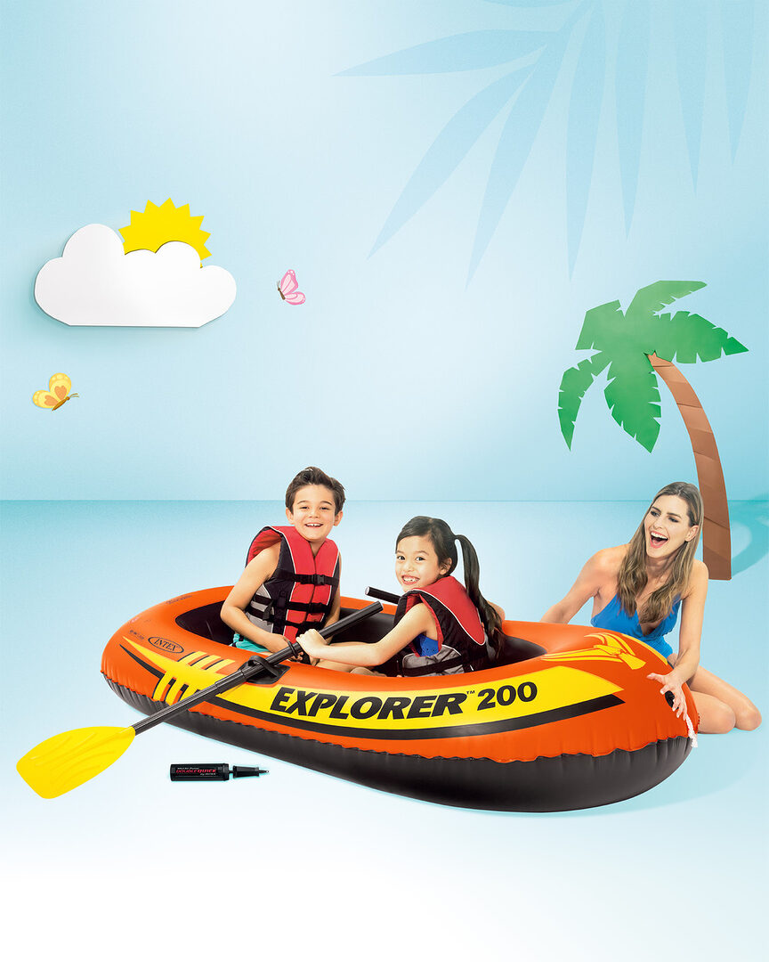 Intex Explorer 200 Inflatable Boat For 2 Person B Intex Explorer 200 Inflatable Boat For 2 Person B