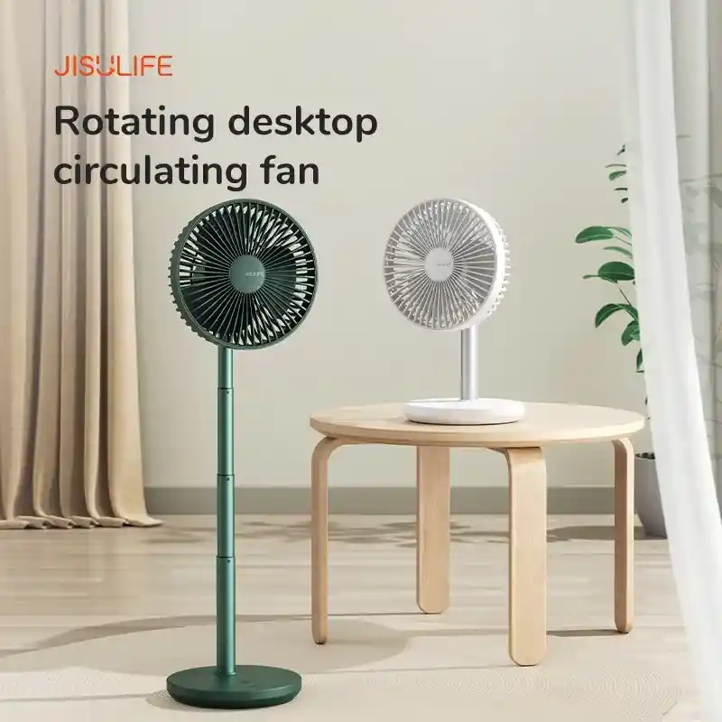 Jisulife Table Fan Life7 Oscillating Extendable Desk Fan A