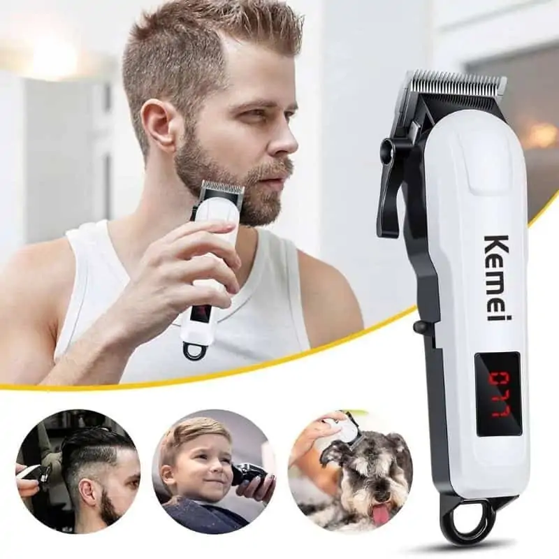 Kemei Km 809A Rechargeable Hair Clipper And Trimmer C