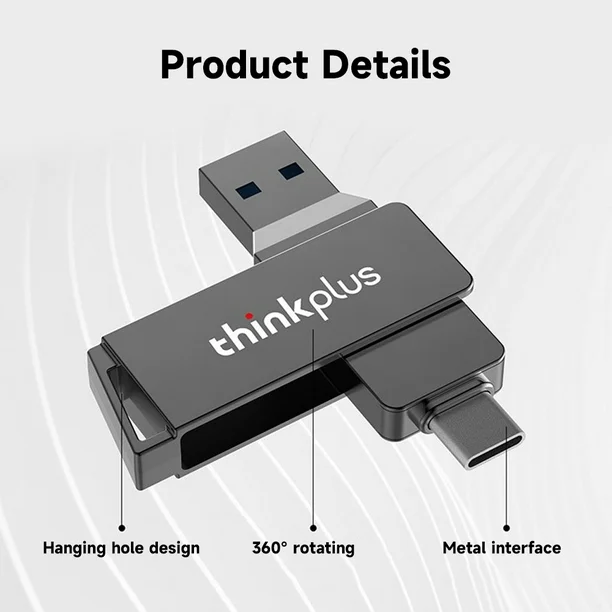 Lenovo Thinkplus Mu251 Usb 3 2 Type C Flash Drive 64Gb A