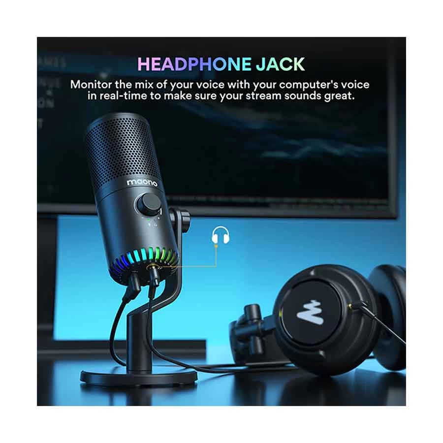 Maono Dm30 Rgb Programmable Usb Condenser Microphone C