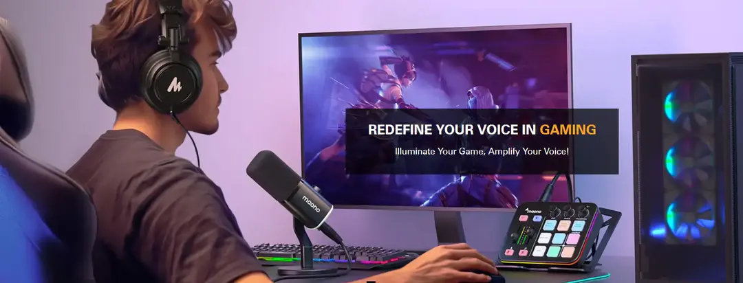 Maono Pd100X Rgb Usb Xlr Dynamic Microphone For Game Streamers B Maono Pd100X Rgb Usb Xlr Dynamic Microphone For Game Streamers B