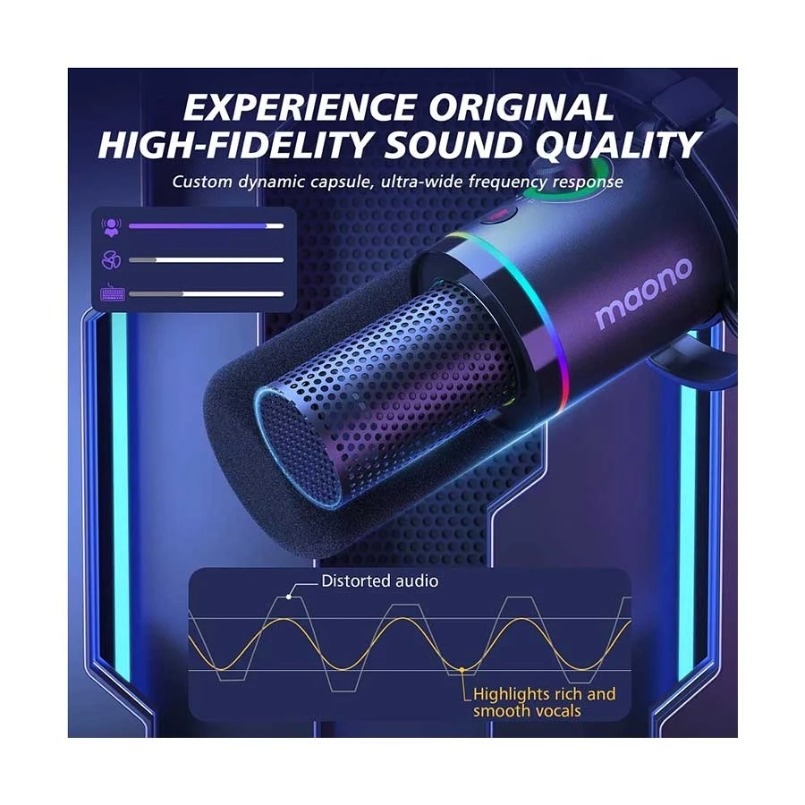 Maono Pd200Xs Usb Xlr Dynamic Microphone Set With Boom Arm A