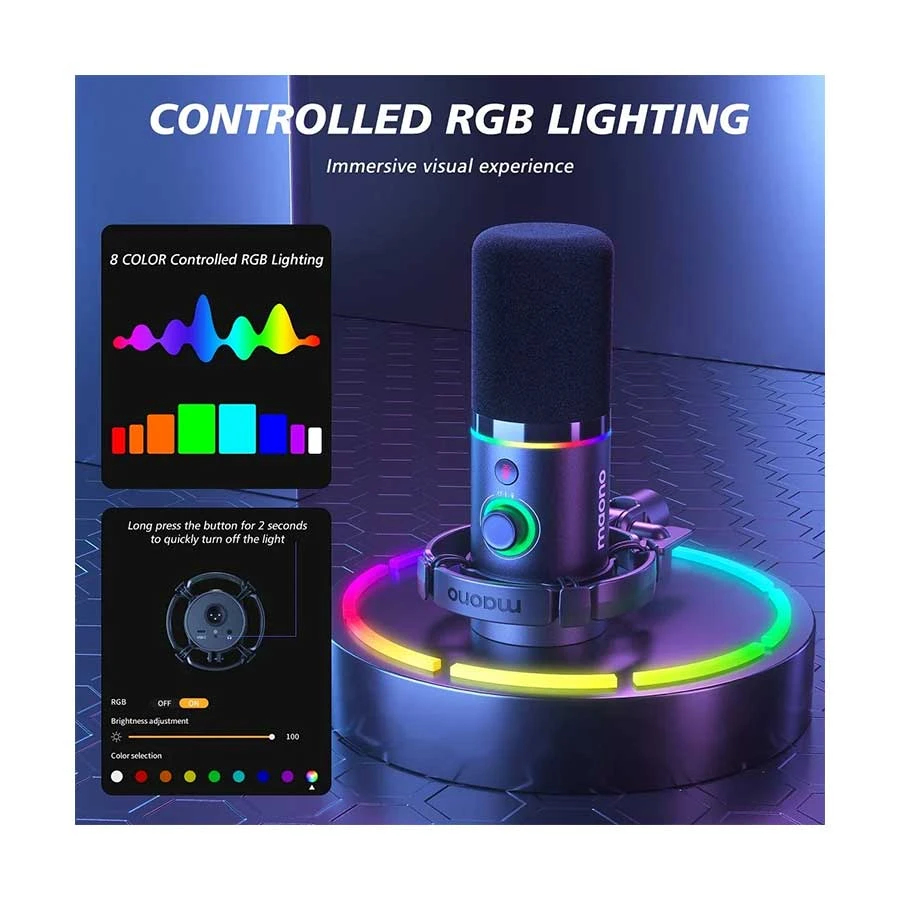 Maono Pd200Xs Usb Xlr Dynamic Microphone Set With Boom Arm C