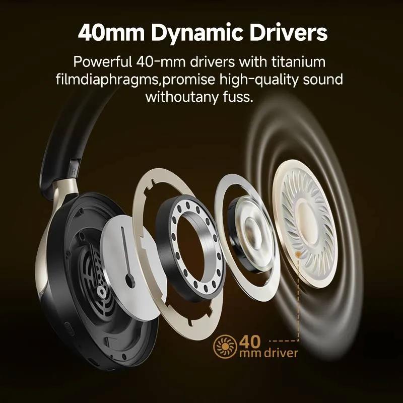 Qcy H3 Pro Wireless Noise Cancellation Headphones C