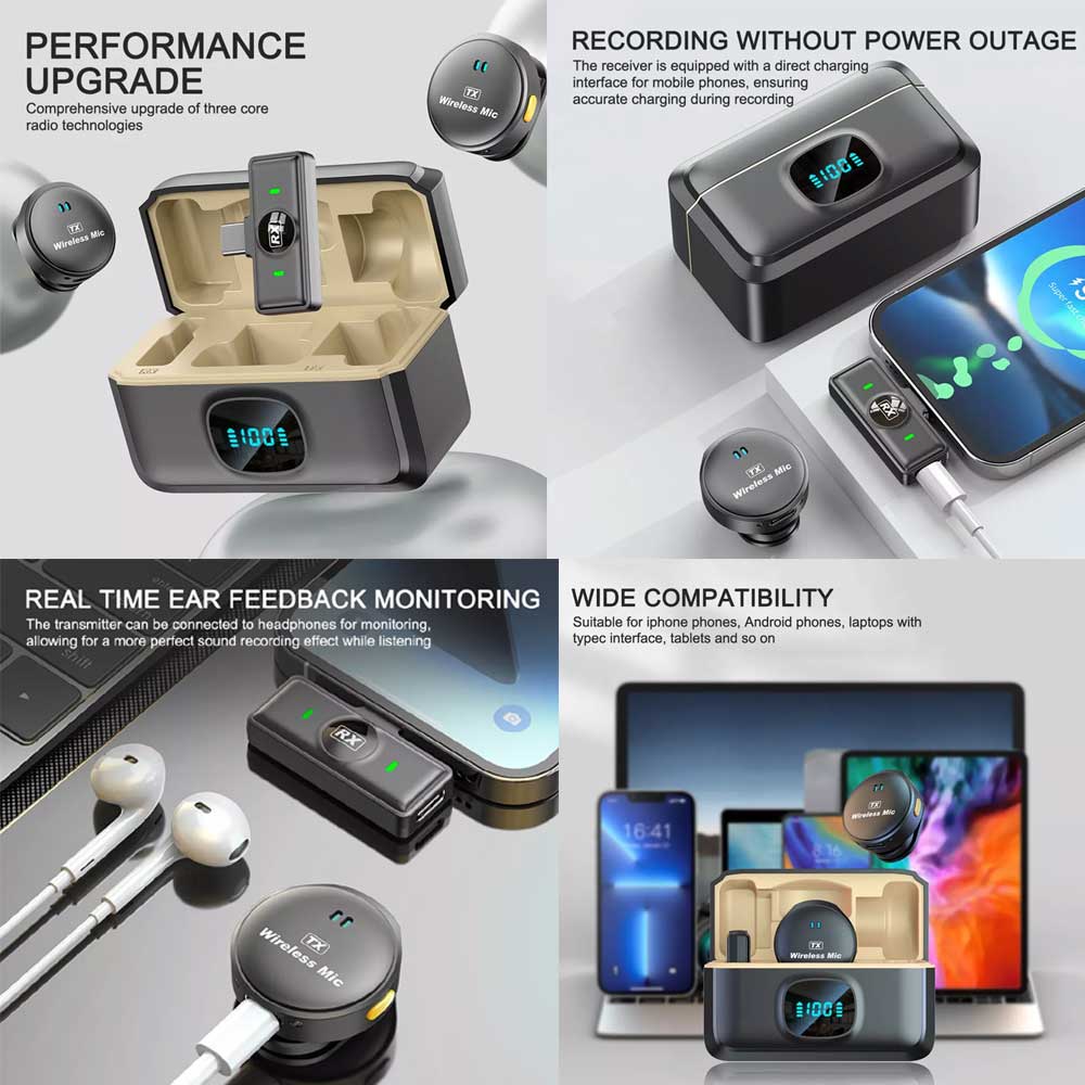 Sx21 Noise Reduction Lavalier Wireless Microphone For Type C B