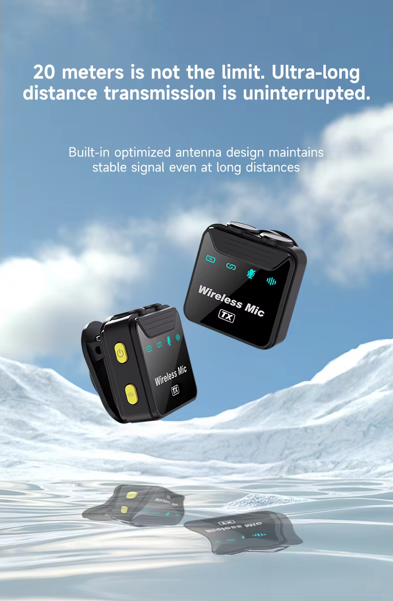 Sx23 Noise Canceling Mini Wireless Lavalier Microphone C