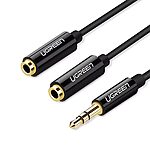UGREEN AV134 3.5mm Male to 2 Female Audio Cable 20cm