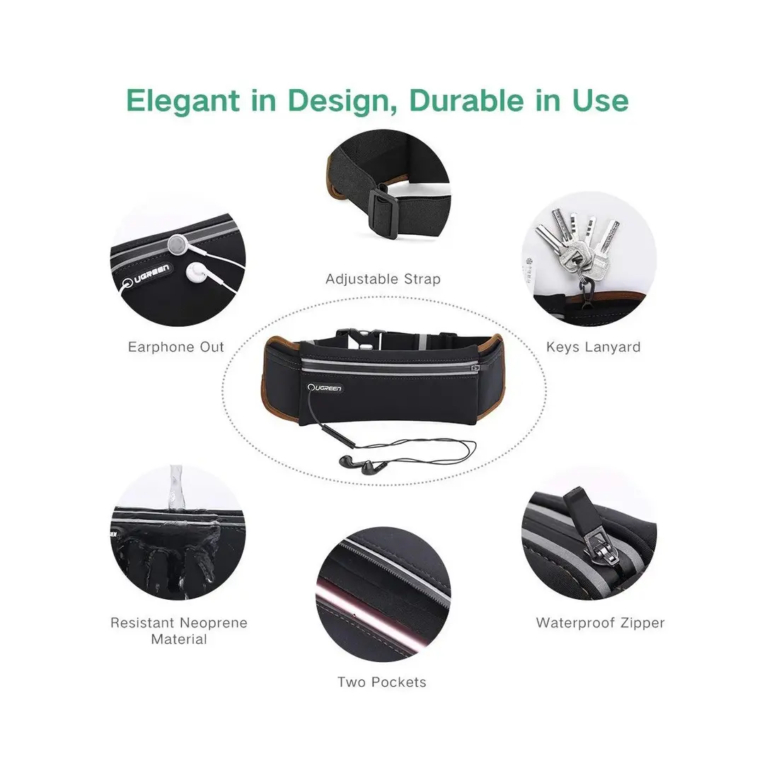 Ugreen Lp112 (20818) Outdoor Running Waist Belt Pack B