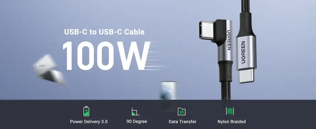 Ugreen Us334(70643) Type C To Type C Cable 1M A