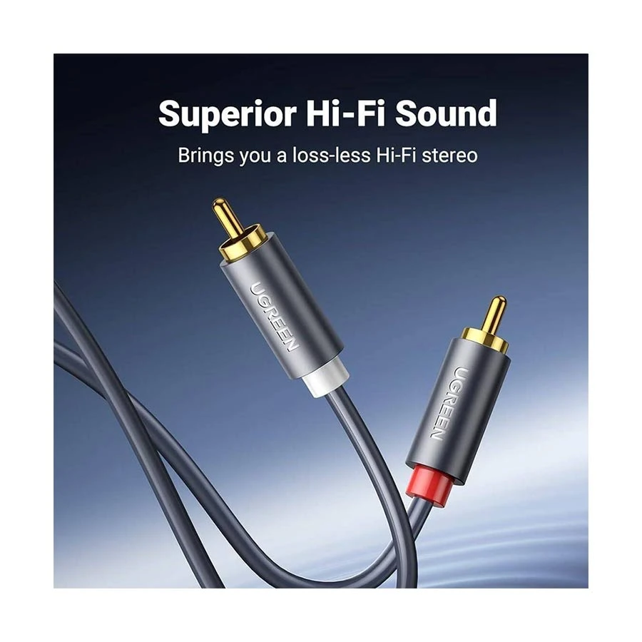 Ugreen Av104 (10520) 2Rca Male To Male 5 Meter Audio Cable A Ugreen Av104 (10520) 2Rca Male To Male 5 Meter Audio Cable A