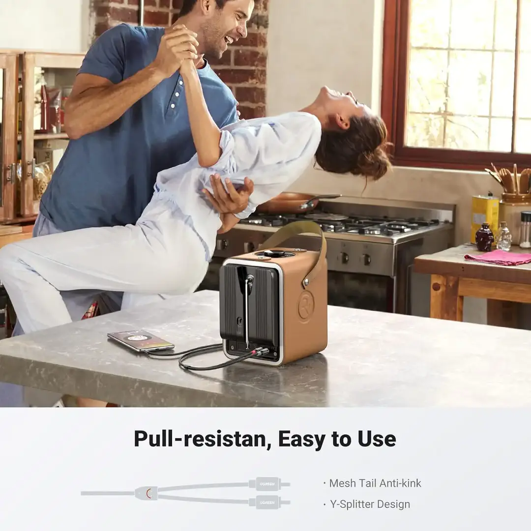 Ugreen Av116 (10584) 3 5Mm Male To 2Rca Male 2 Meter Audio Video Cable C Ugreen Av116 (10584) 3 5Mm Male To 2Rca Male 2 Meter Audio Video Cable C