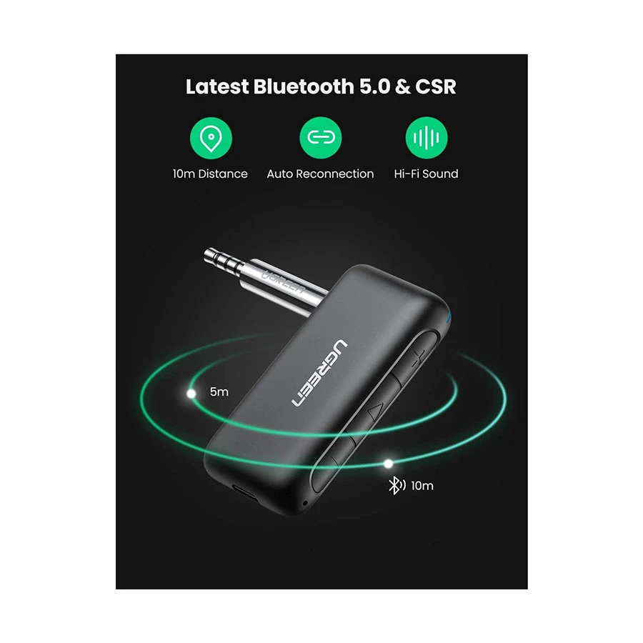 Ugreen Cm276 (70303) 3 5Mm Bluetooth 5 0 Audio Adapter A Ugreen Cm276 (70303) 3 5Mm Bluetooth 5 0 Audio Adapter A