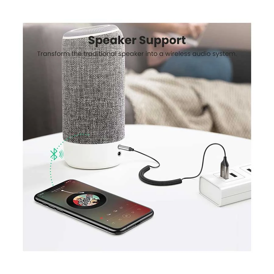 Ugreen Cm309 70601 Bluetooth Car Receiver Aux With Mic Space Audio Converter C Ugreen Cm309 70601 Bluetooth Car Receiver Aux With Mic Space Audio Converter C