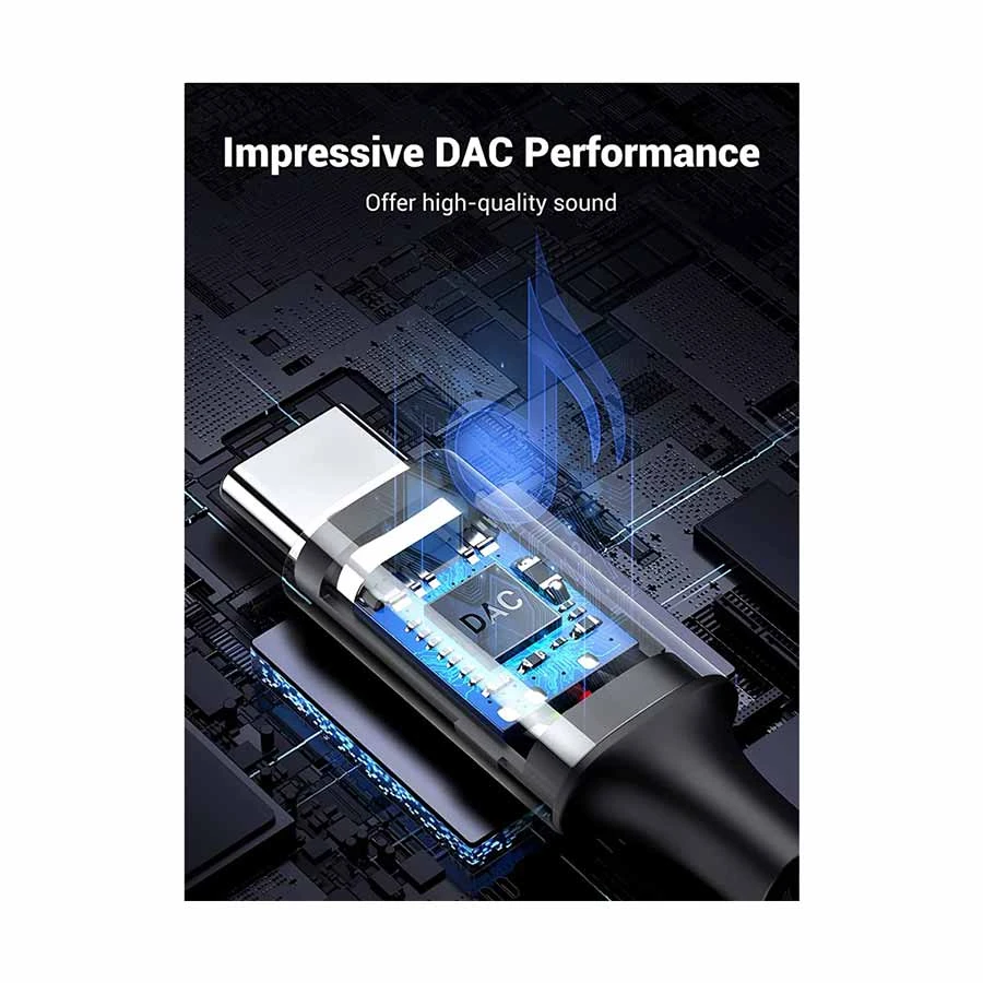 Ugreen Cm450 (20192) Usb Type C Male To 3 5Mm Male 1 Meter Audio Cable B