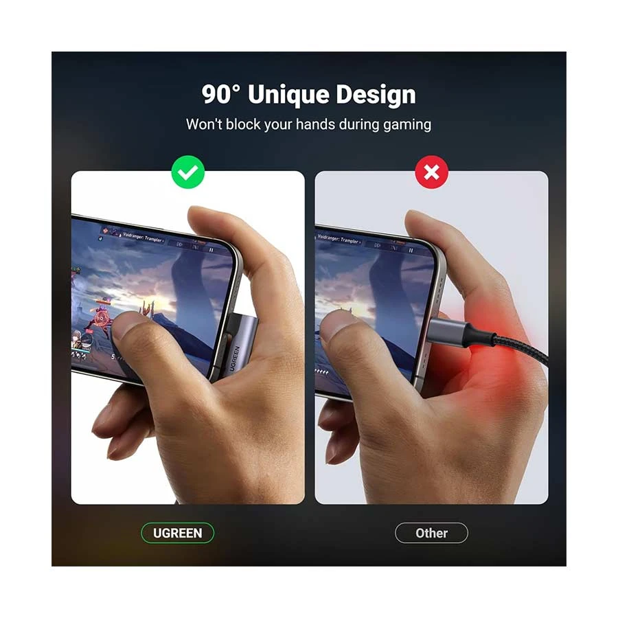 Ugreen Cm460 (20194) Type C Male To 3 5Mm Female Audio Converter B