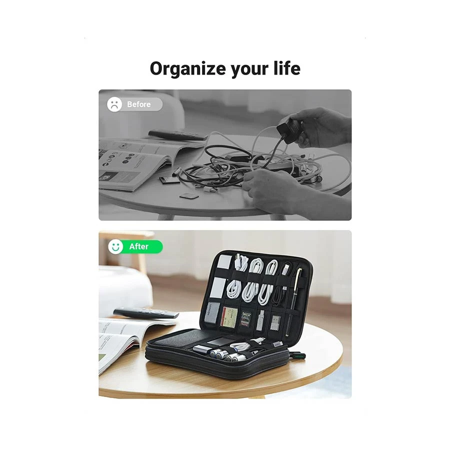 Ugreen Lp139 Storage Organizer Bag Gray – 50147 B