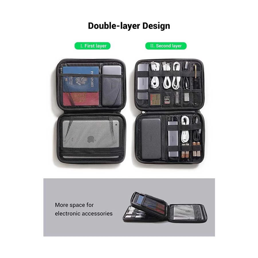 Ugreen Lp139 Storage Organizer Bag Gray – 50147 C