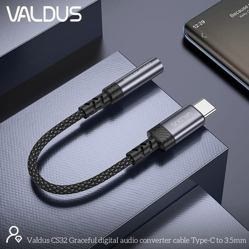 Valdus Cs32 Usb C To 3 5Mm Audio Adapter Cable B