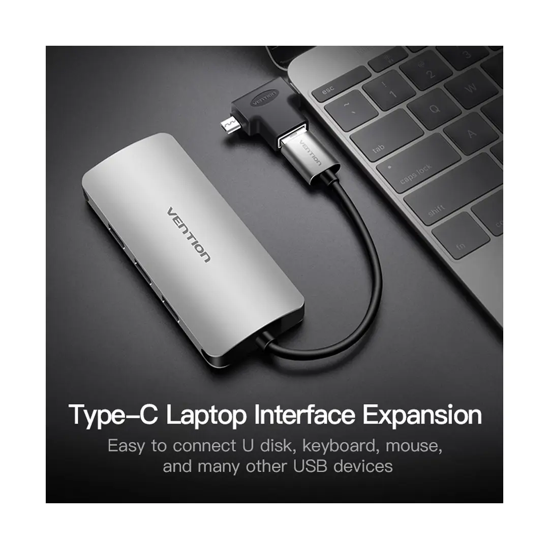 Vention Cdib0 Usb Type C &Amp; Micro Usb Male To Usb Female Converter C Vention Cdib0 Usb Type C &Amp; Micro Usb Male To Usb Female Converter C