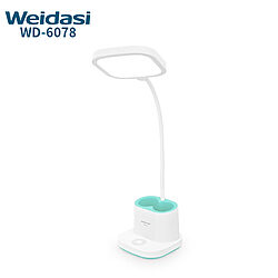 WEIDASI WD 6078 Rechargeable Flexible Touch Control LED Lamp With Pen Holder