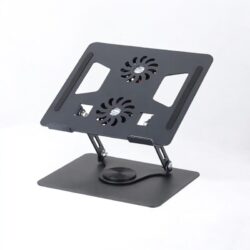 YL 906 Adjustable Aluminum Laptop Stand with Dual Cooling Fans