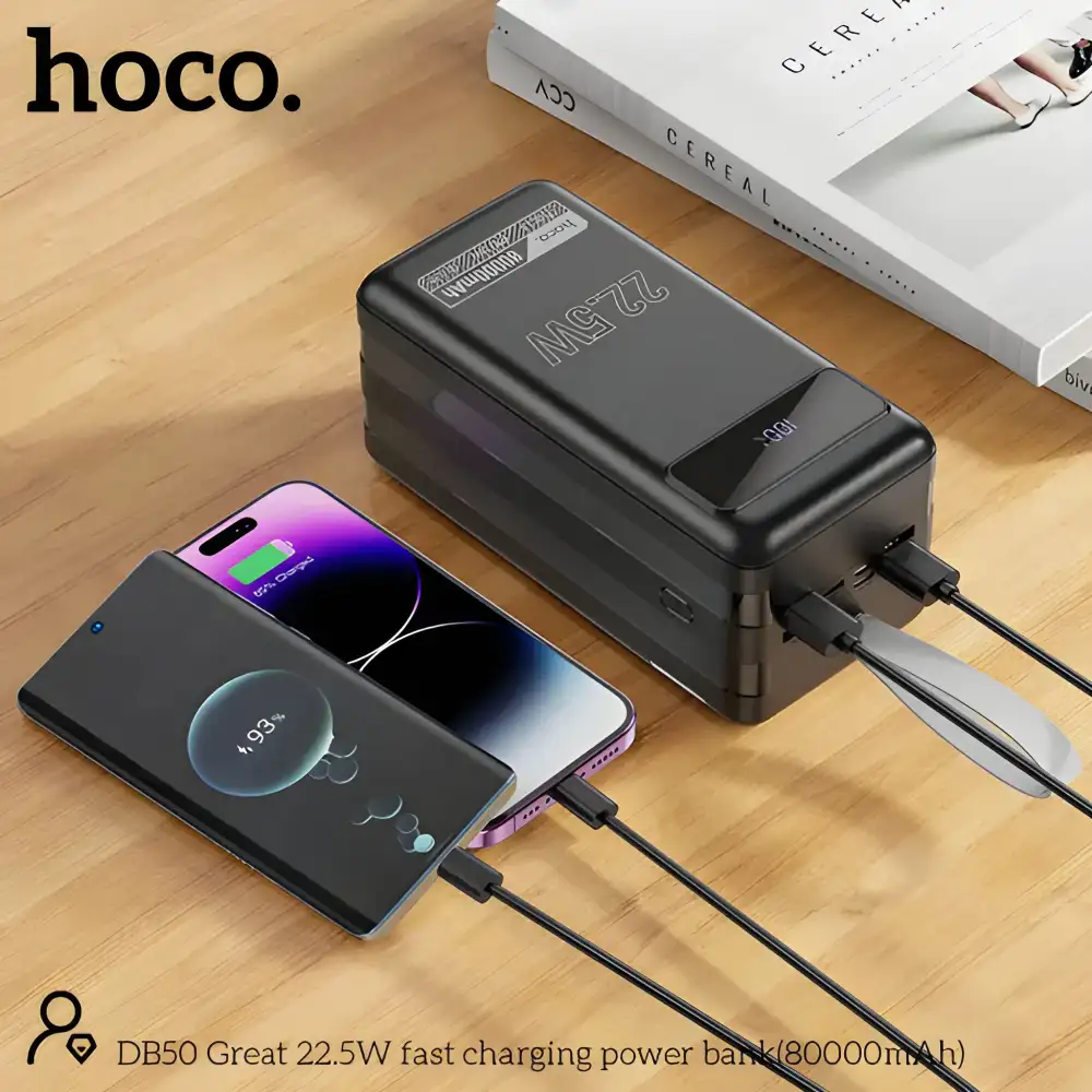 Hoco Db50 80000Mah Fast Charging Power Bank A Hoco Db50 80000Mah Fast Charging Power Bank A