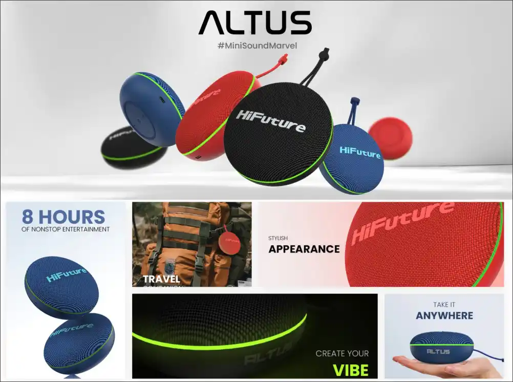 Hifuture Altus 10W Wireless Portable Speaker A