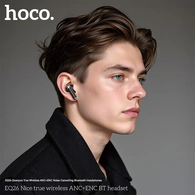 Hoco Eq26 Nice True Wireless Ancenc Bt Headset Earbuds B