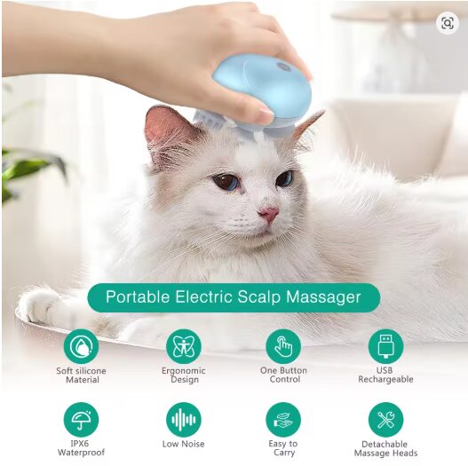 Smart Scalp Massager For Pet &Amp; Human B Smart Scalp Massager For Pet &Amp; Human B