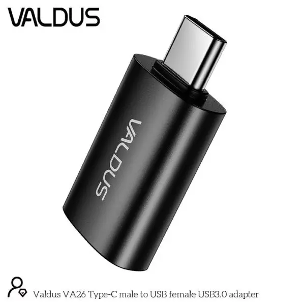 Valdus Va26 Usb C Male To Usb A Female Otg Adapter Valdus Va26 Usb C Male To Usb A Female Otg Adapter