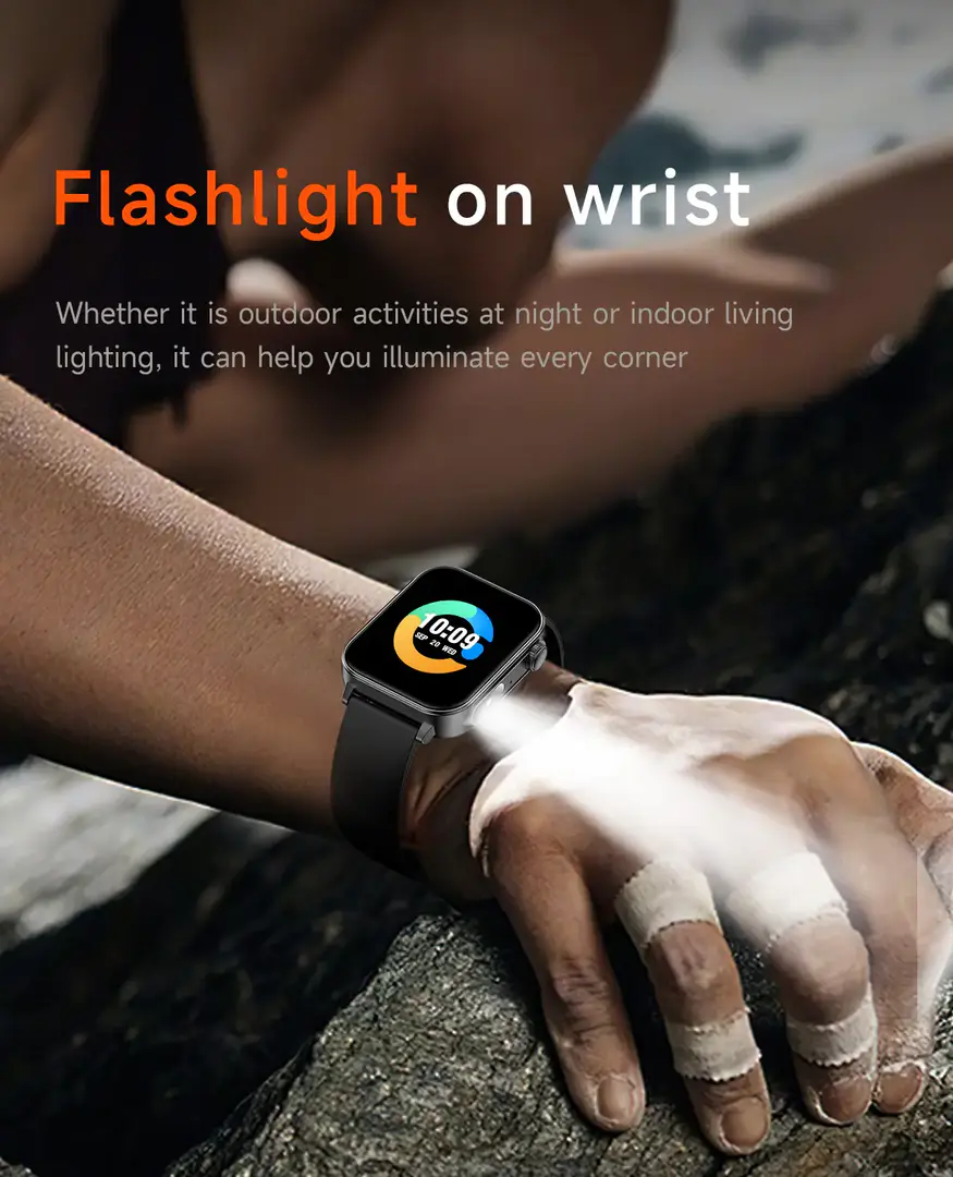 Colmi P80 Type C Charging Smartwatch With Flashlight C Colmi P80 Type C Charging Smartwatch With Flashlight C